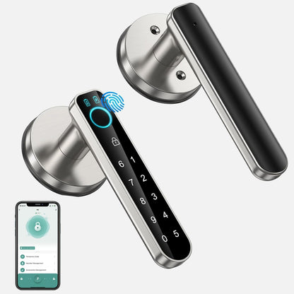 Biometric Fingerprint Door Lock - Keyless Entry with Keypad and App Control