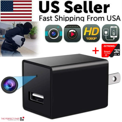 Mini Hidden Camera Home Security Nanny Cam Full HD 1080P DVR Night Vision Audio