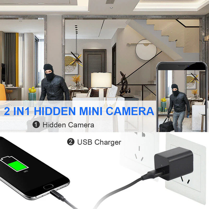 Mini Hidden Camera Home Security Nanny Cam Full HD 1080P DVR Night Vision Audio